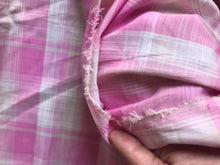 Load image into Gallery viewer, Pink Ivory Plaid Cotton Woven
