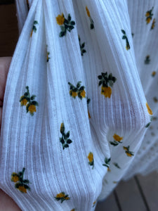 Savannah Dainty Floral Rib Knit