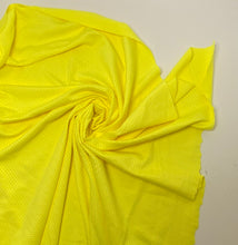 Load image into Gallery viewer, Neon Yellow Performance Jersey Athletic Mesh