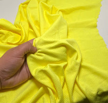 Load image into Gallery viewer, Neon Yellow Performance Jersey Athletic Mesh