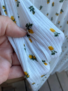 Savannah Dainty Floral Rib Knit